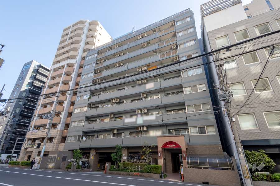 パシフィック難波グラシアの外観（南西側から）