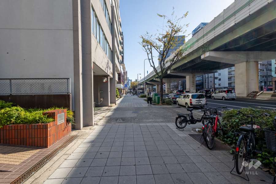敷地南側の前面道路　
