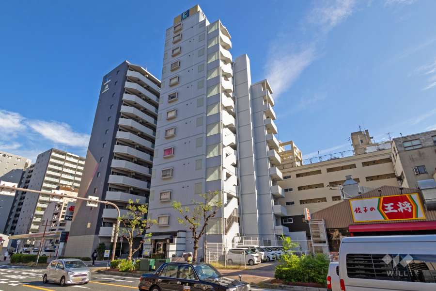 エステムコート難波ミューステージの外観（南西側から）