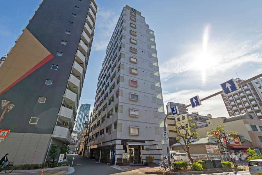エステムコート難波ミューステージの外観（北西側から）