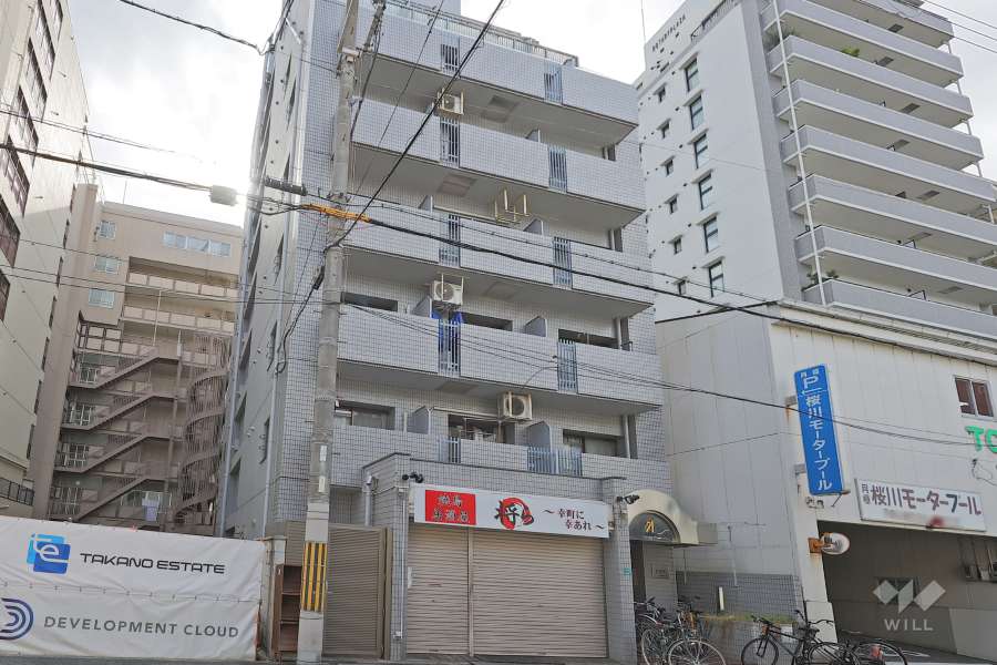 グランピア西道頓堀の外観（北東側から）