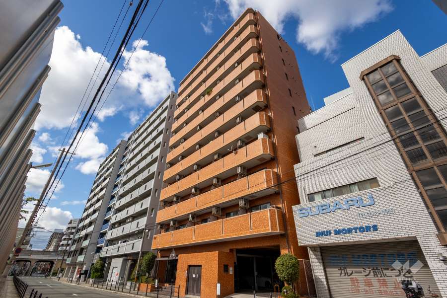 ライオンズマンション難波南第2の外観（南東側から）