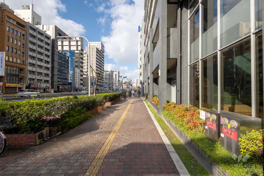 敷地東側の前面道路　