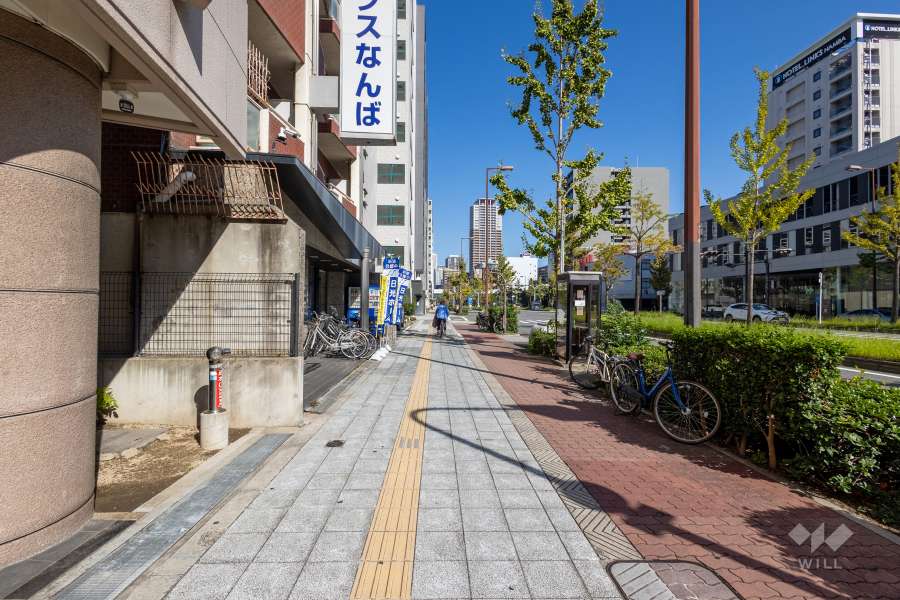 敷地東側の前面道路　