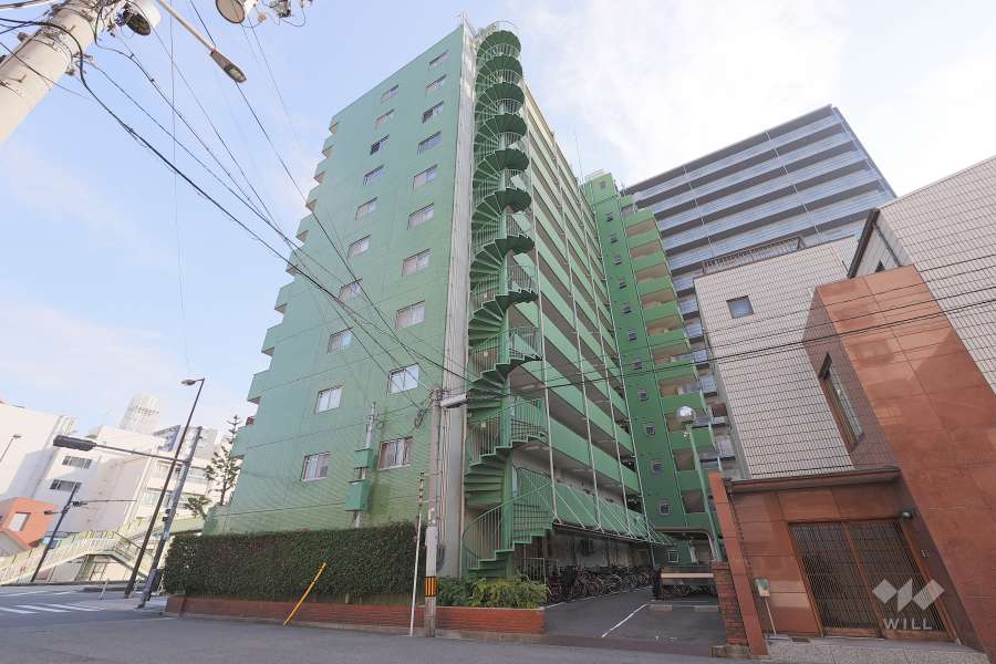 三晃グリーンマンション難波の外観（北西側から）