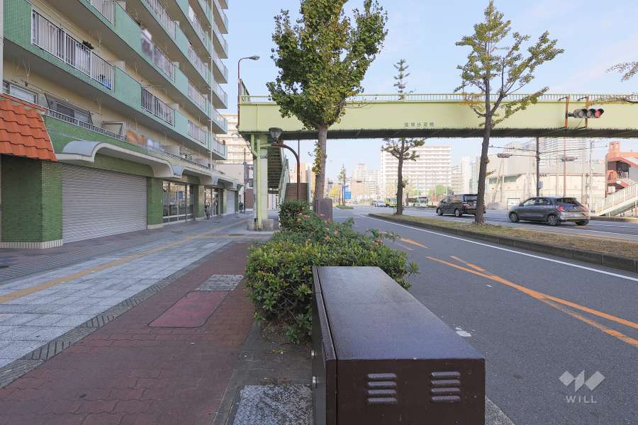 敷地東側の前面道路　
