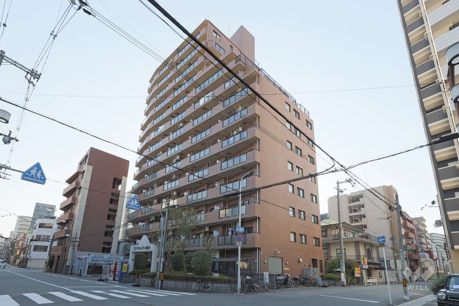 ロイヤルシティ難波の外観（北東側から）　