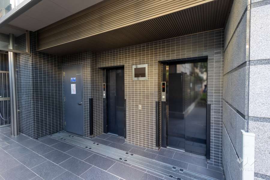 駐輪場の出入口