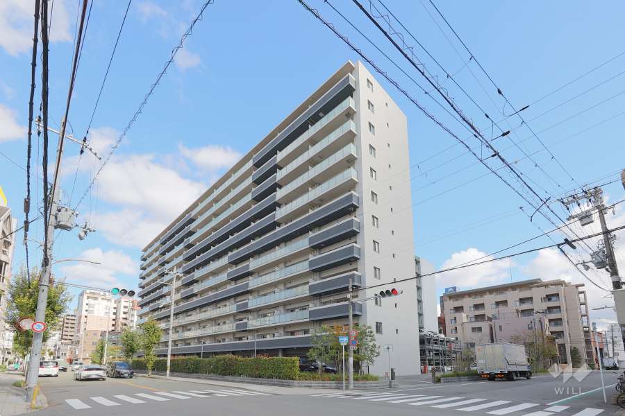 ファインセントレオシティの外観（南西側から）