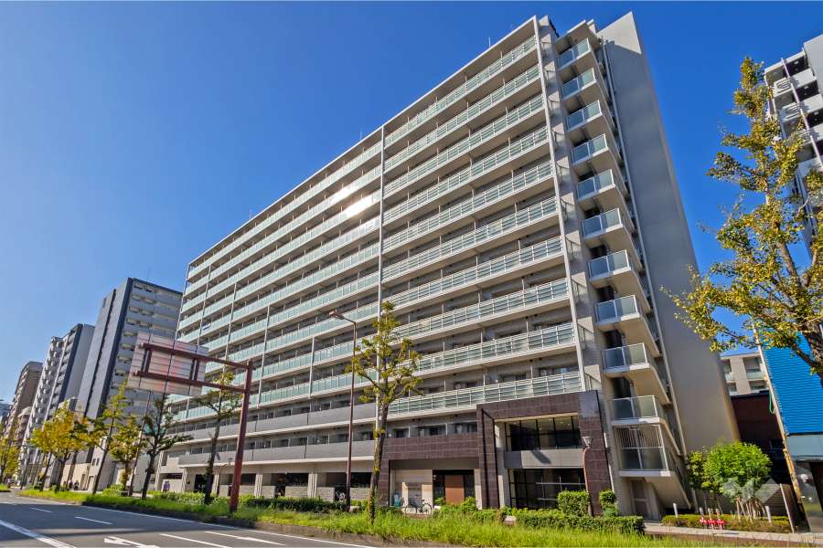 エスリード難波ザ・アークの外観（北東側から）