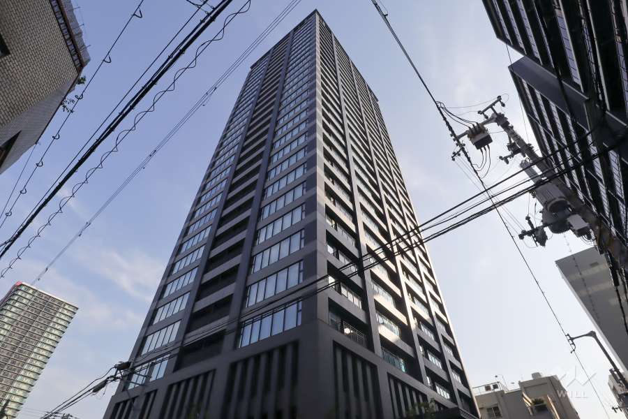 THE-CROSS-CITY-TOWERの外観（北西側から）