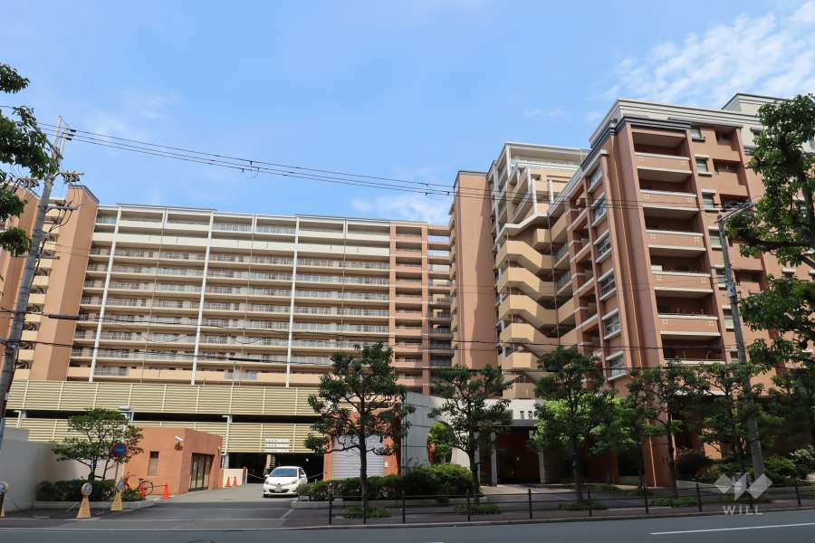 ライオンズガーデン城東の外観（西側から）