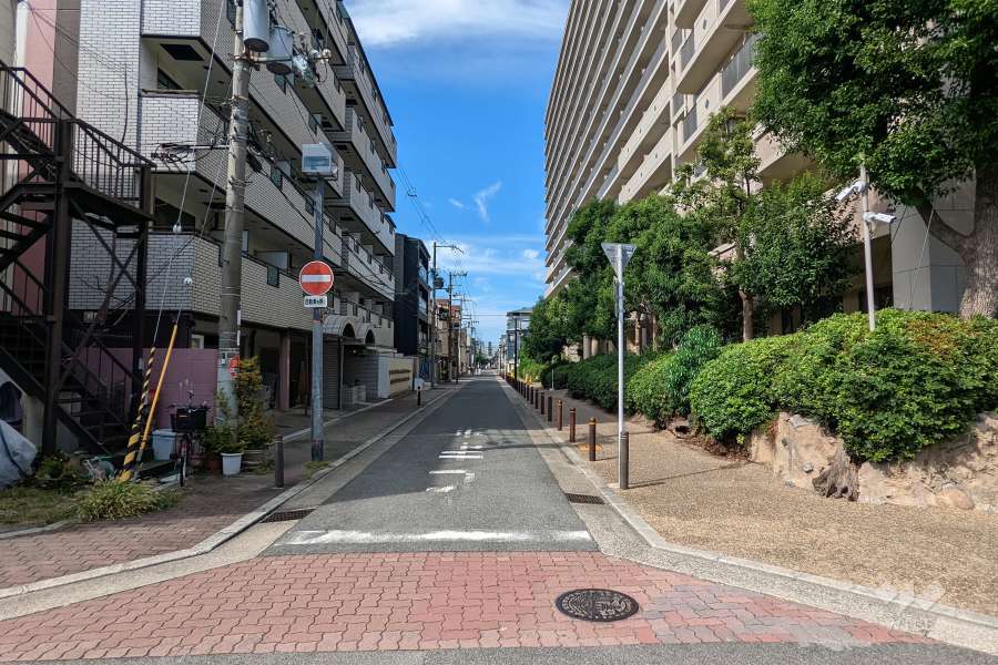 敷地南側の前面道路