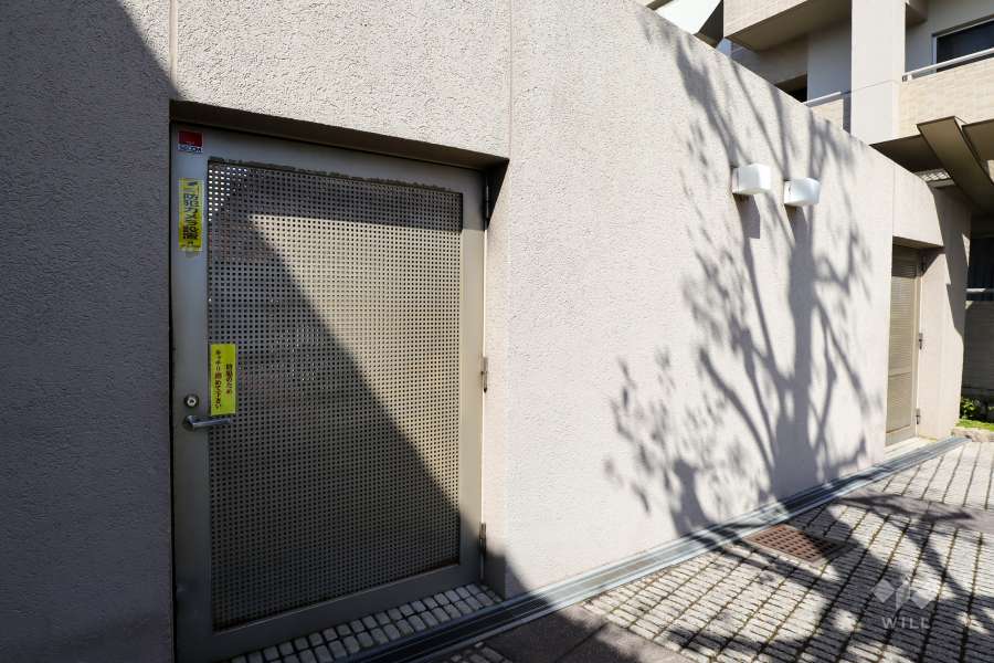 駐輪場の出入口