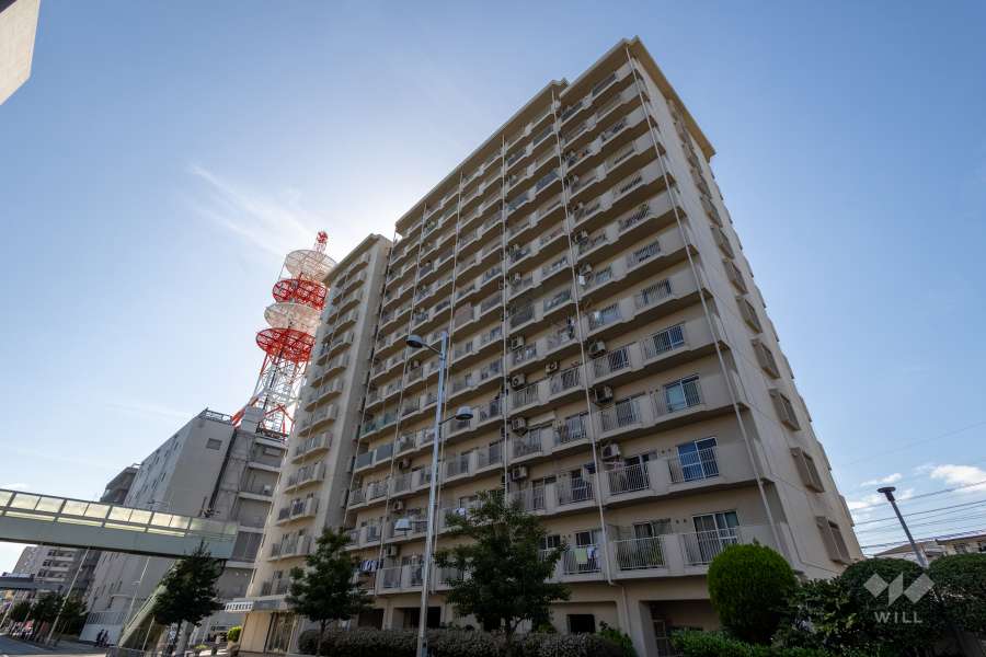 エーデルハイム関目の外観（北東側から）