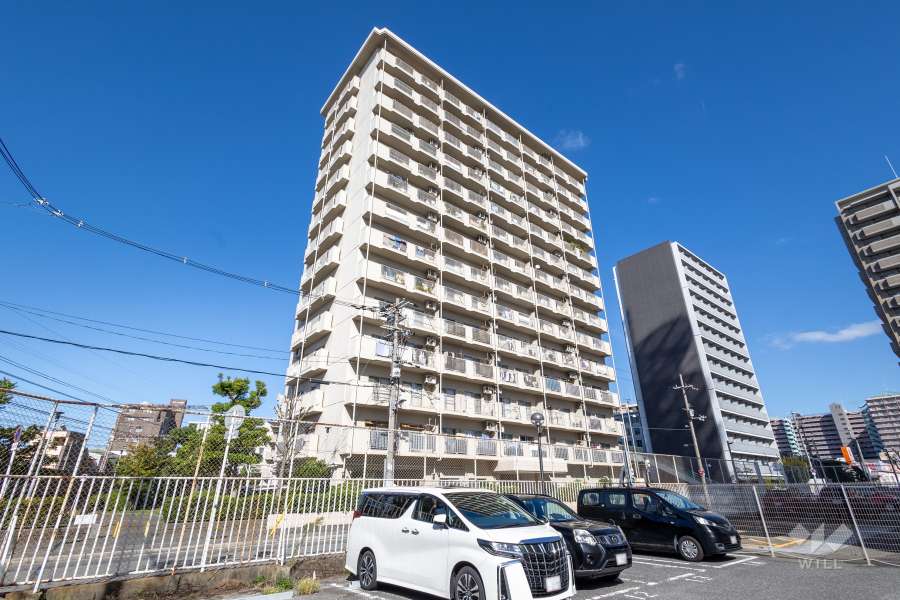 エーデルハイム関目の外観（南西側から）