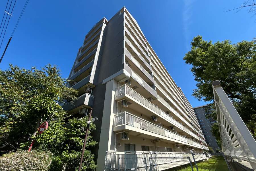 シティコーポ鴫野2号棟の外観（南西側から）