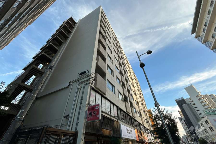 プレジデント城東の外観（北西側から）