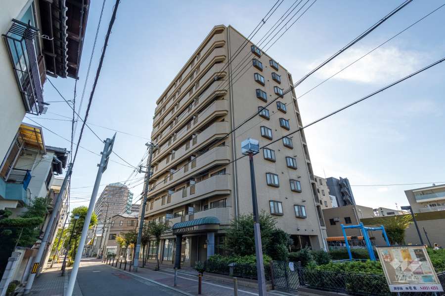 メゾンフルール関目の外観（北東側から）