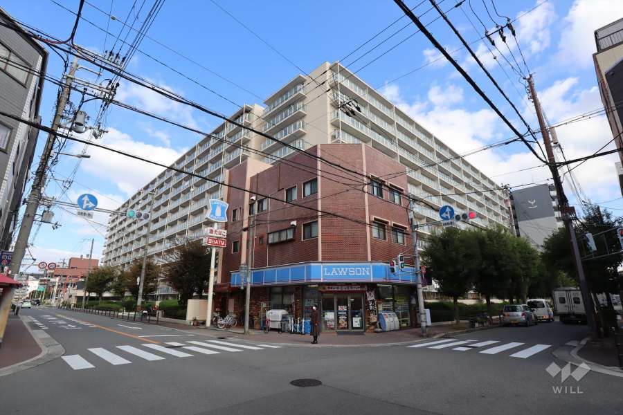 関目グリーンハイツの外観（南西側から）