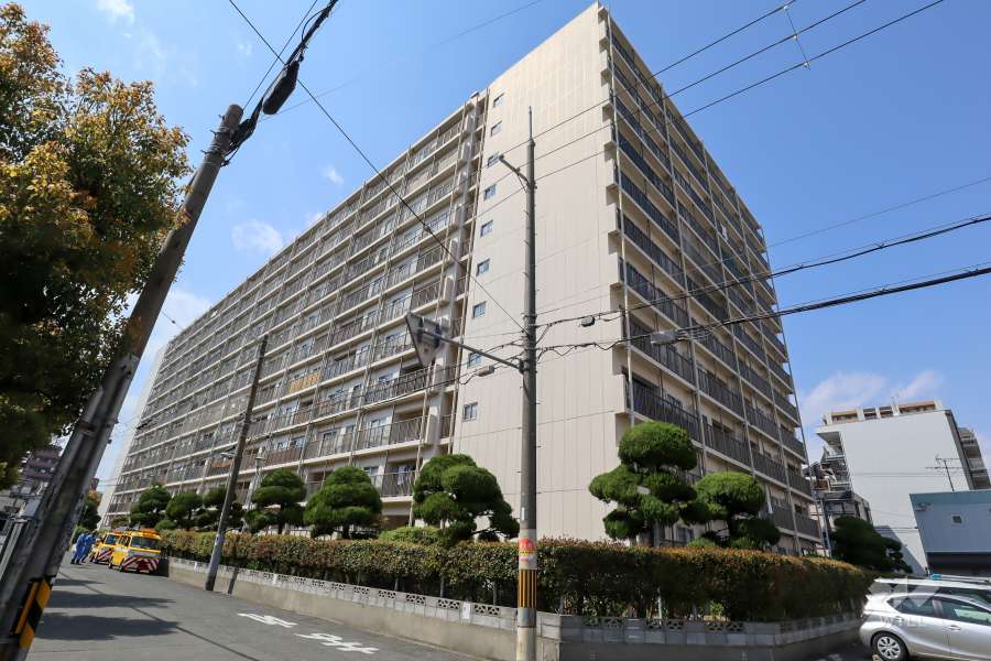 京橋第一コーポの外観（東側から）