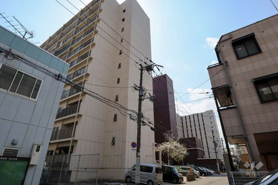 京橋第一コーポの外観（北東側から）