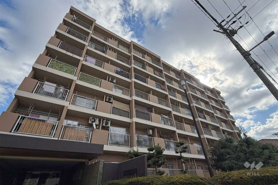 今福西コーポの外観（北西側から）　