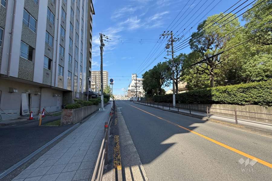 敷地北側の前面道路