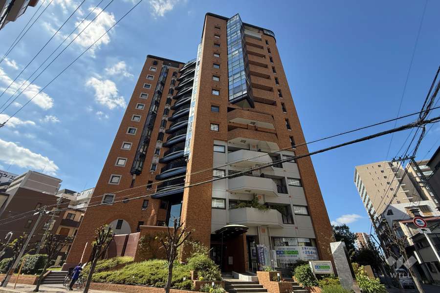 朝日プラザアルティマタワーズの外観（北側から）