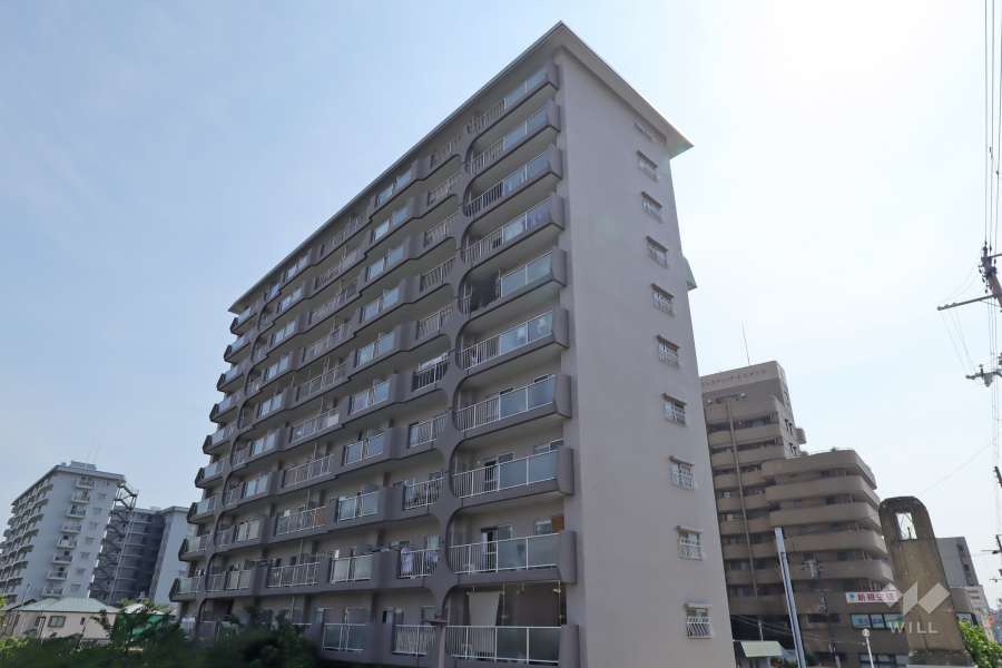 城北ハイツ2号館の外観（北東側から）