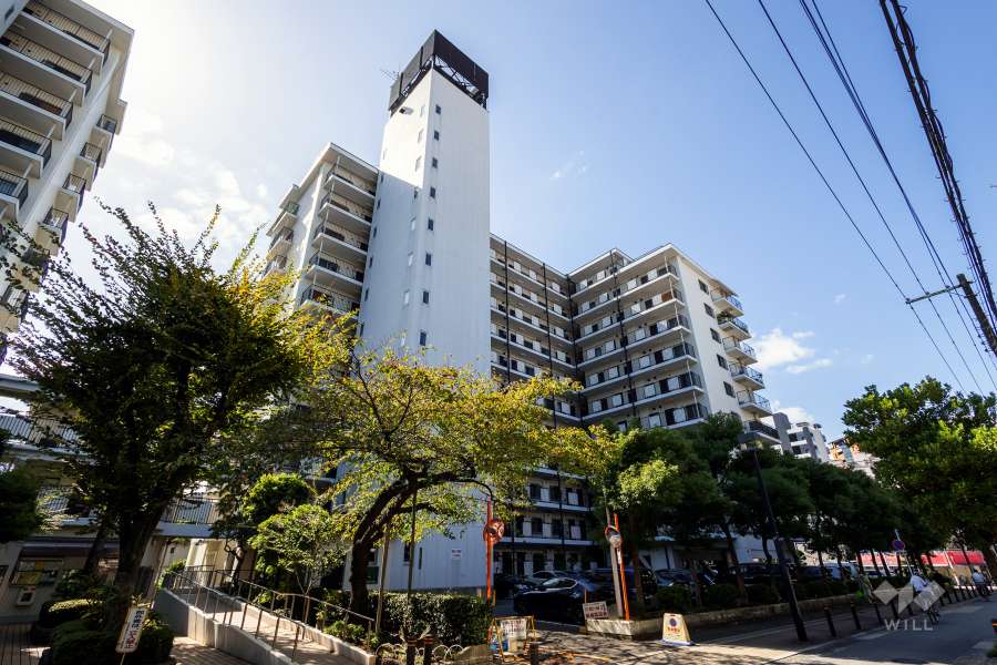 日商岩井野江マンションの外観（北東側から）