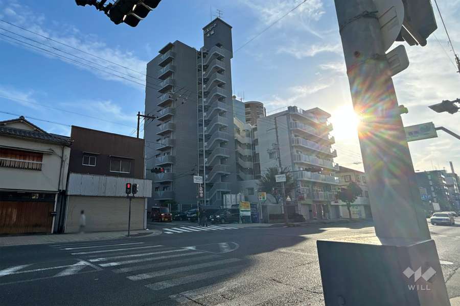 エスリード今福の外観（北東側から）