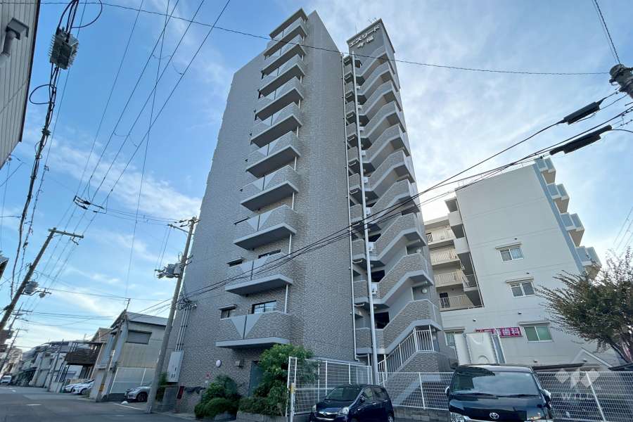 エスリード今福の外観（北東側から）　
