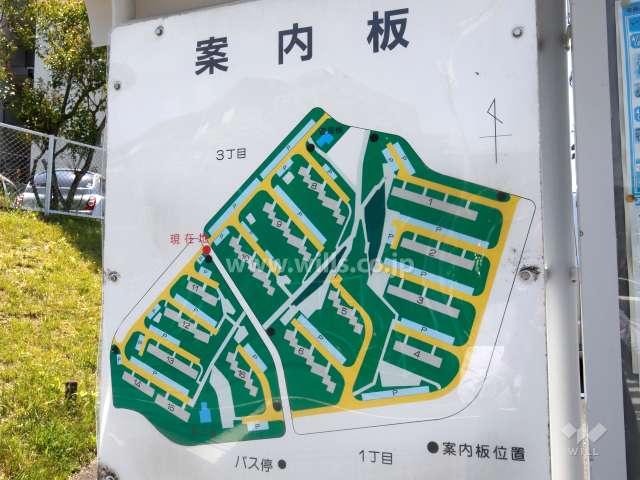 陽和台第3住宅の敷地配置図