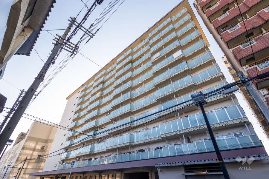 蒲生コーポの外観（北東側から）