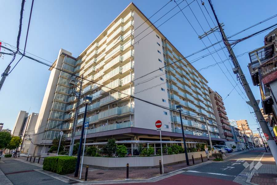 蒲生コーポの外観（南東側から）