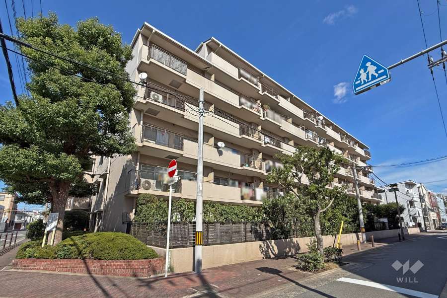 朝日プラザ緑橋の外観（南西側から）