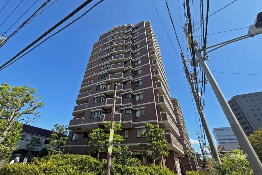 ハイネス今福東公園壱番館の外観（西側から）