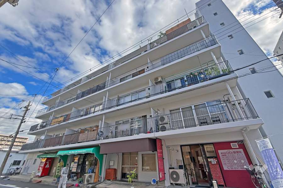 緑橋パインリッチの外観（南西側から）