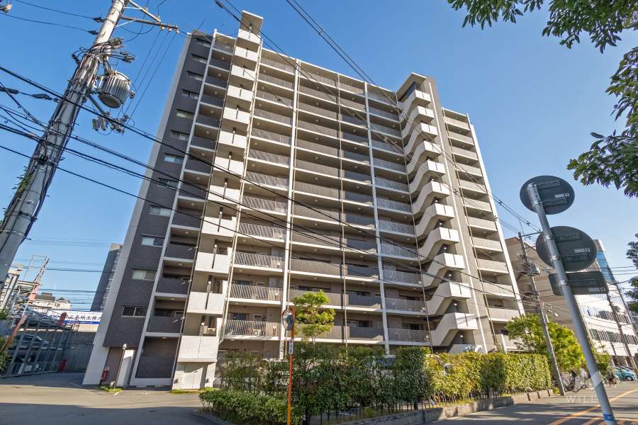 グランアッシュ京橋ネクサスの外観（北西側から）