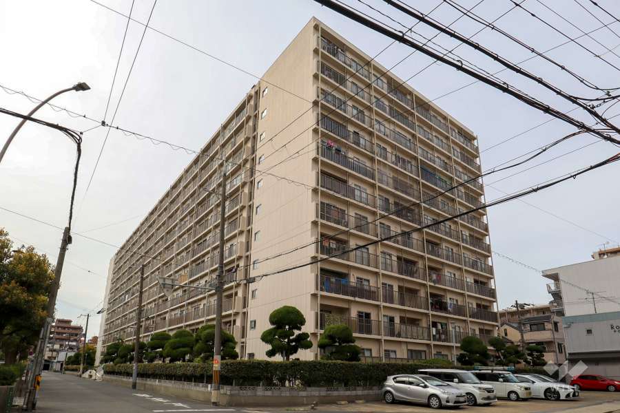 京橋コーポの外観（南東側から）