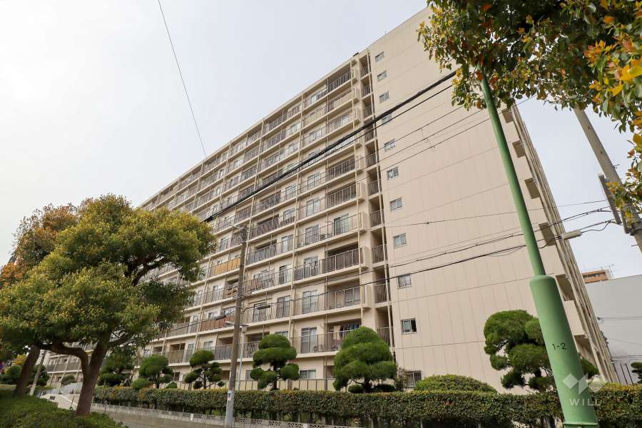 京橋コーポの外観（南東側から）