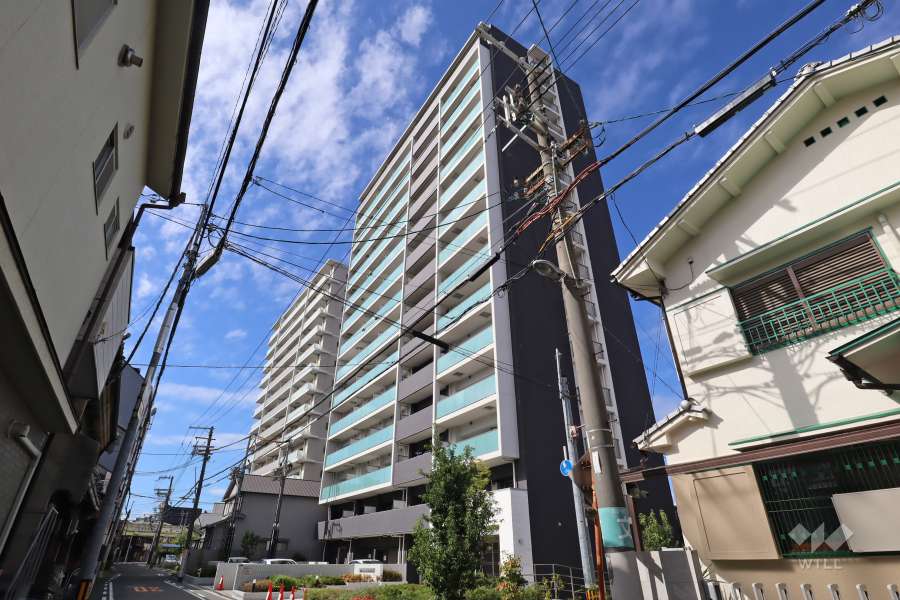 クリスタルエグゼ蒲生の外観(南東側から)