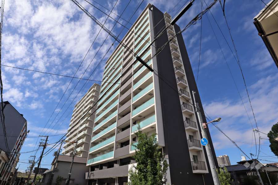 クリスタルエグゼ蒲生の外観(南東側から)