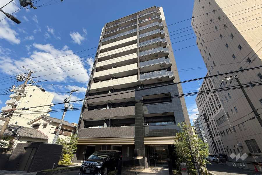 プレサンスロジェ京橋セリエの外観（南西側から）