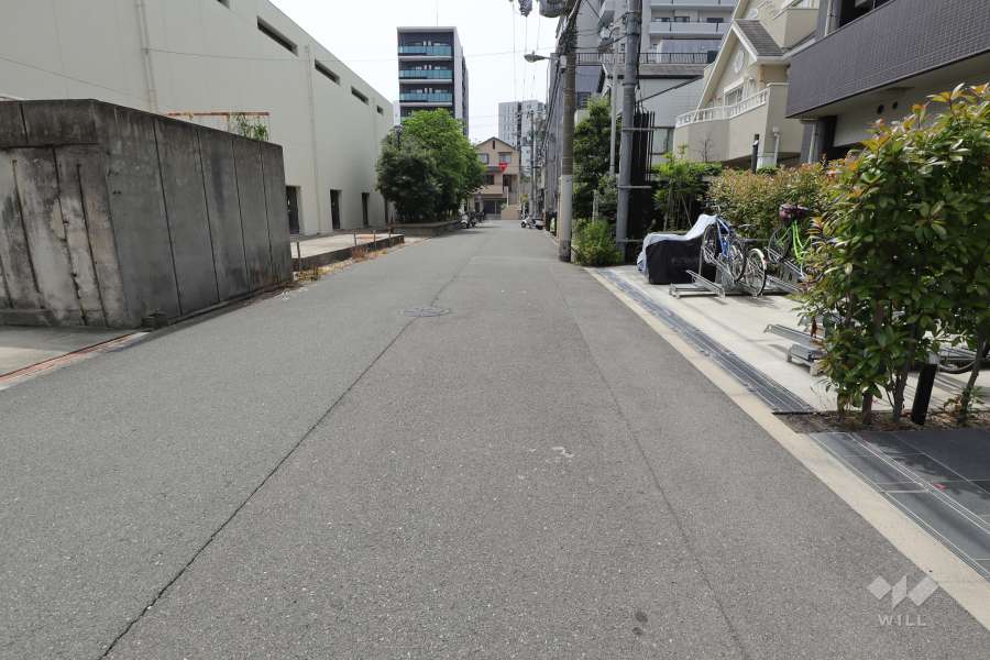 敷地南側の前面道路
