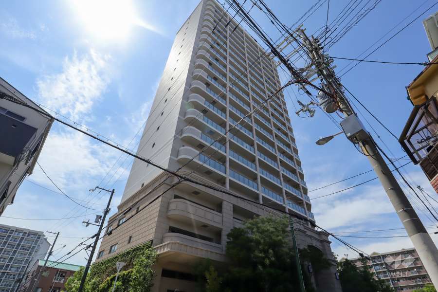 リバーガーデン城東古市の外観（南東側から）