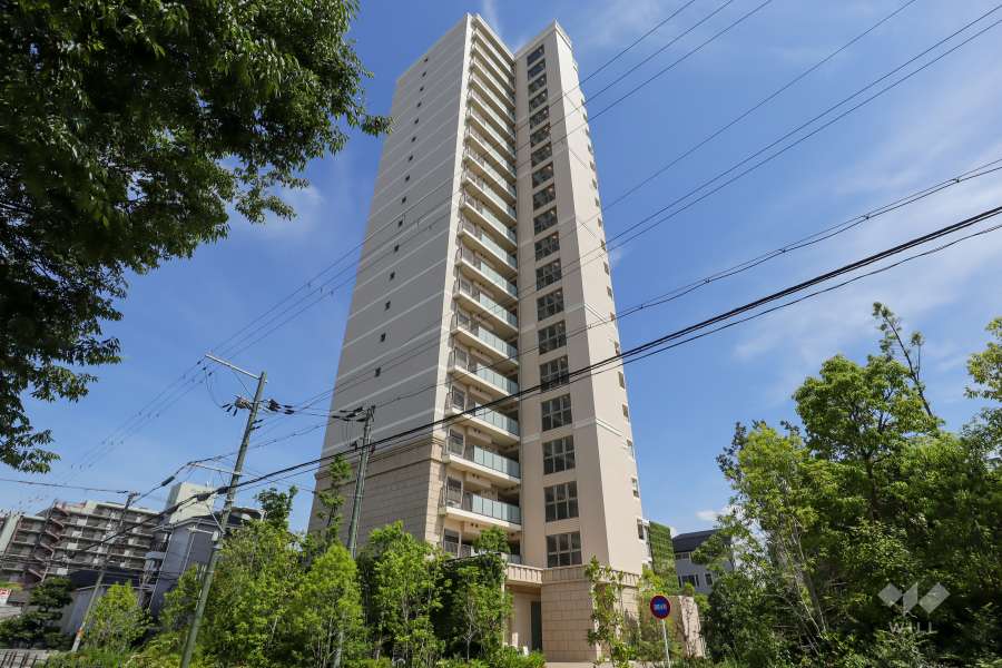 リバーガーデン城東古市の外観（北西側から）