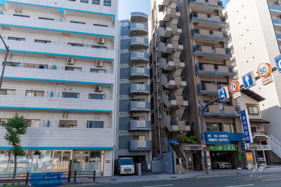 グランピア寺田町の外観（北東側から）