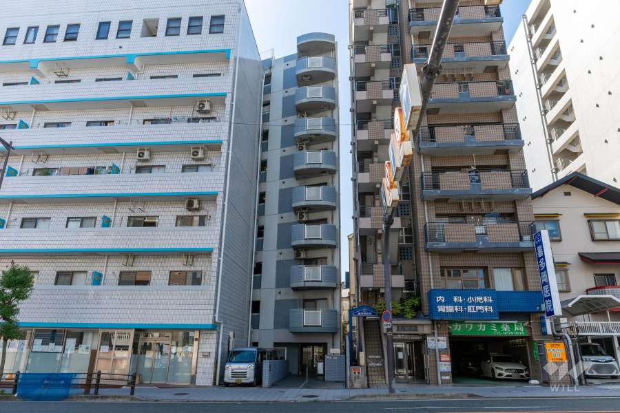 グランピア寺田町の外観（北西側から）